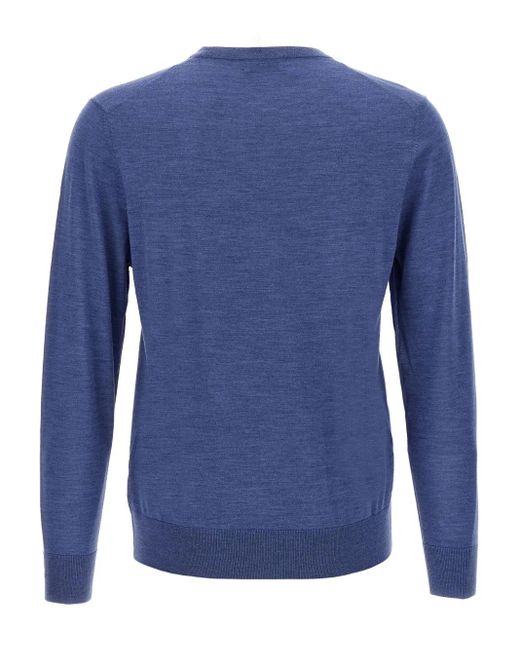 Ballantyne Blue Crew-Neck Jumper for men