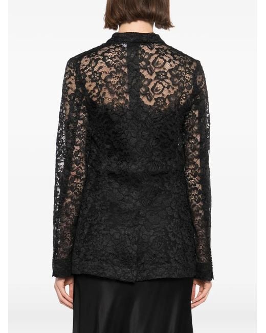 BLAKLACE Black Lace Button Blazer