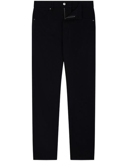 Fursac Blue Logo-Embroidered Jeans for men