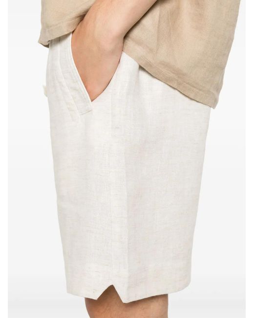 Eleventy White Drawstring-Waist Shorts for men