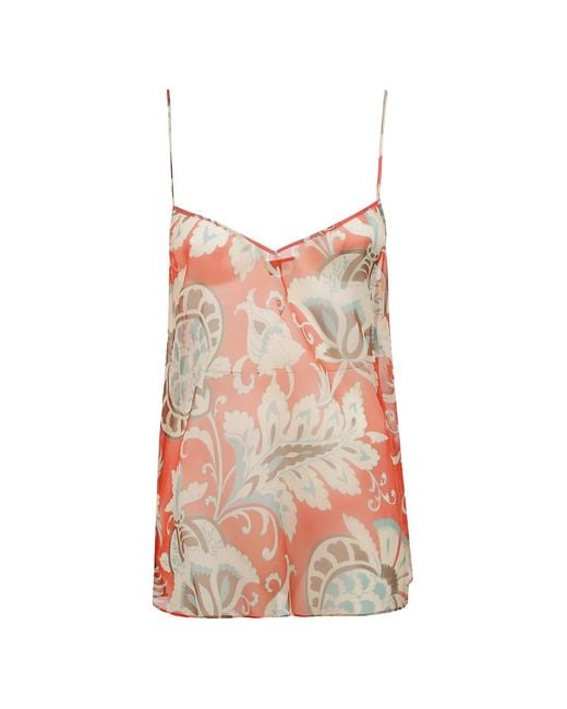 Etro White Floral Top