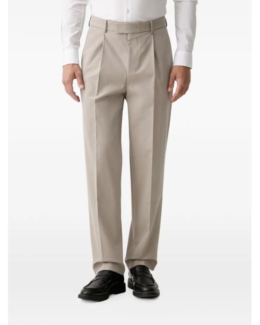 Joop! Natural Double-Breasted Peak-Lapel Suit for men