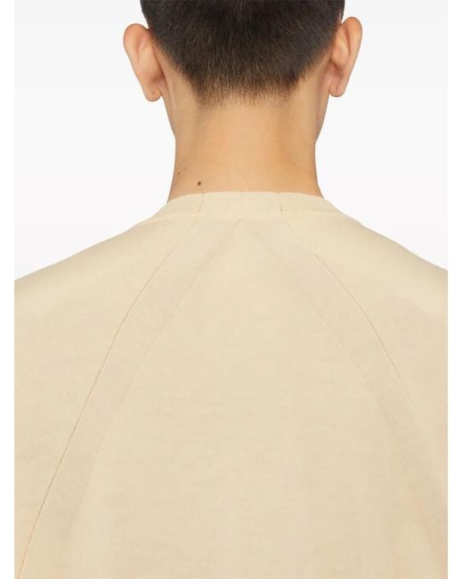 Jil Sander Natural Crew-Neck Wool Jumper for men