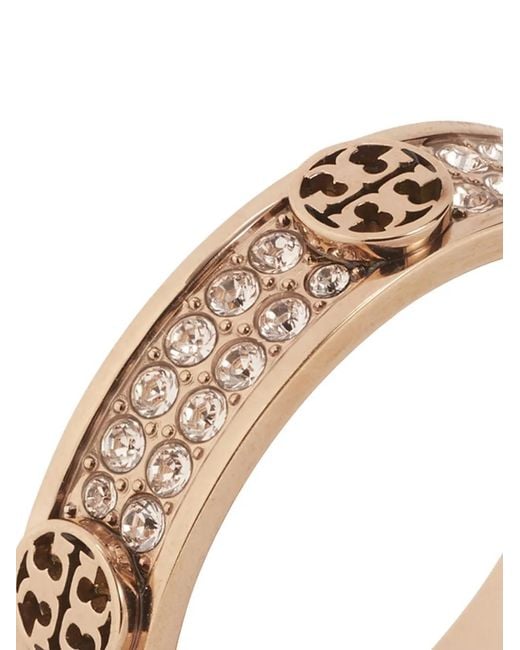 Tory Burch Natural Pavé Icon Ring