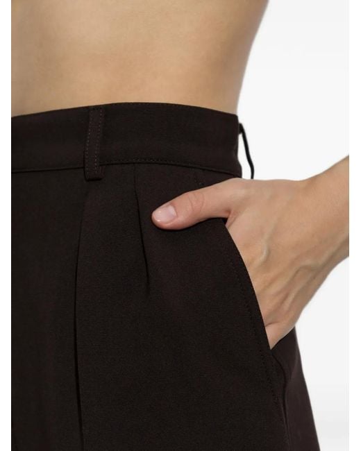 Max Mara Black Sauna Pleated Shorts