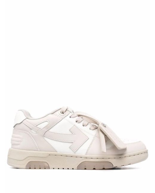 Off-White c/o Virgil Abloh Natural Out Of Office Low-Top Sneakers