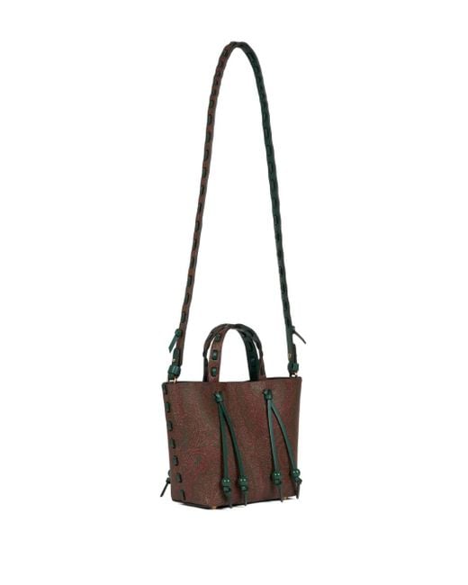 Etro ペイズリー ハンドバッグ Brown