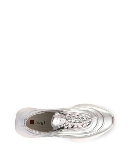 Högl White Fin Metallic Wave Sneakers