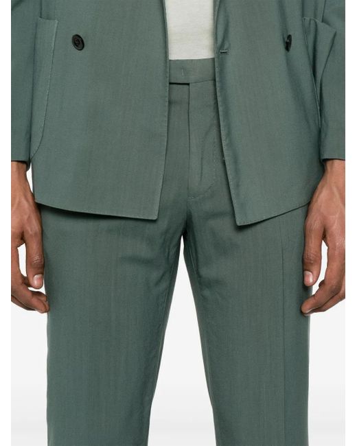 Boglioli Green Virgin-Wool Suit for men