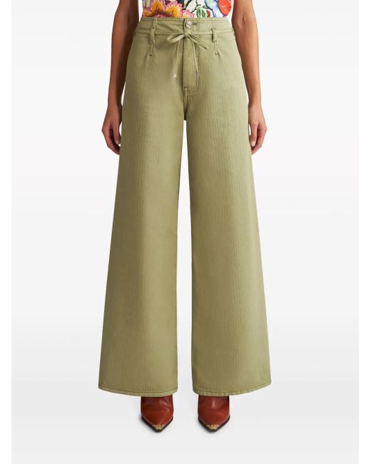 Etro Green Wide Jeans