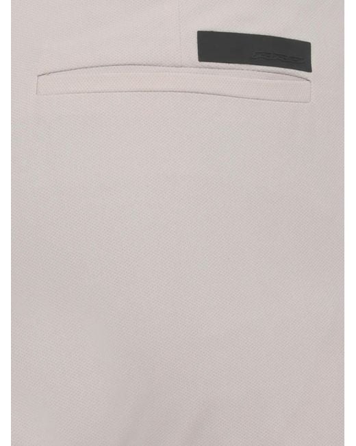 Rrd White Logo-Patch Turn-Up Trousers for men