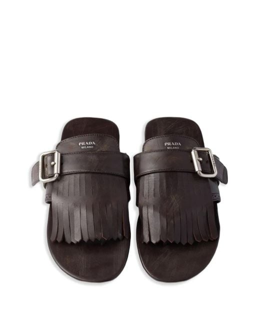 Sandales Shuffle Prada en coloris Black