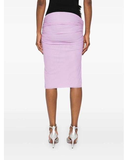 Christopher Esber Pink Encompassed Midi Skirt