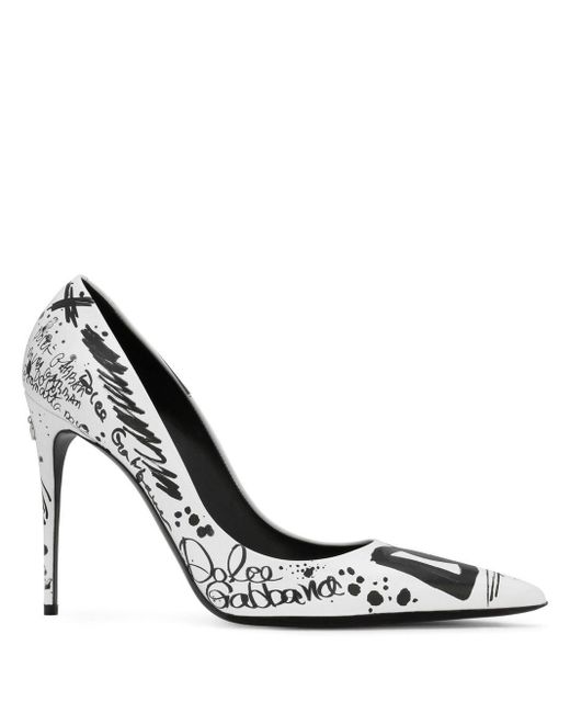 Dames Schoenen voor voor Hakken voor Pumps Dolce & Gabbana Leer Pumps Met Puntige Neus in het Zwart 