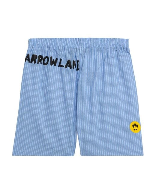 Barrow Blue Logo Shorts