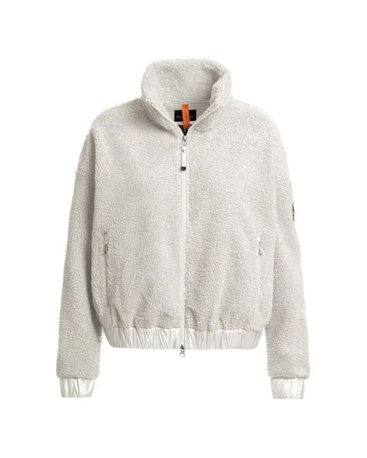 Parajumpers White Sori Fleece Jacket