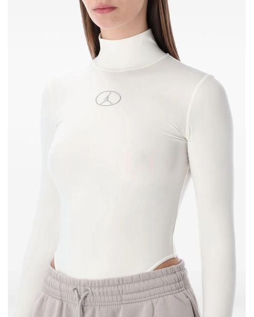 Nike White Mountainside Long-Sleeve Bodysuit