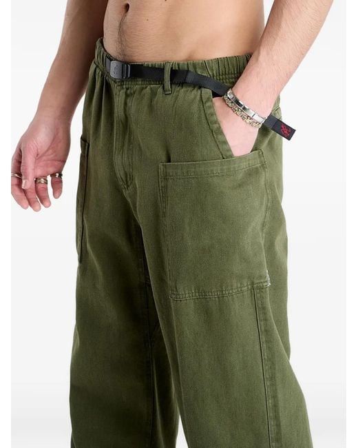Gramicci Green Belted Wide-Leg Trousers