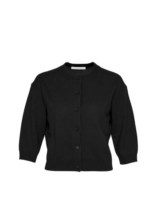 Club21 Collection Black Cardigan En Maille À Coupe Crop