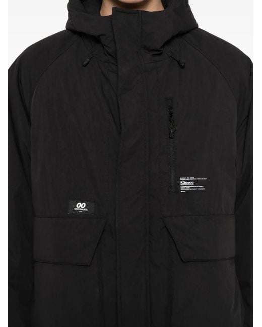 Chocoolate Black Logo-Patch Jacket for men