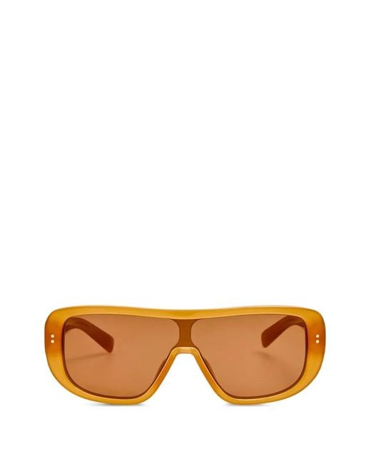 Jacquemus Orange Masco Shield Sunglasses