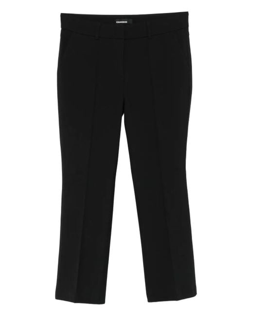 Cambio Black Farah Cropped Trousers