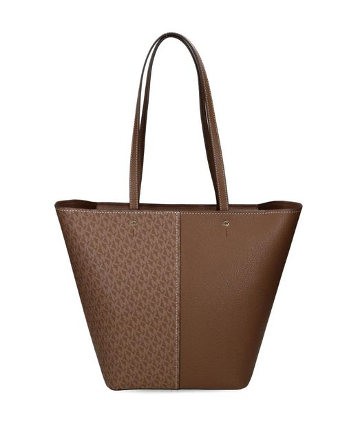 MICHAEL Michael Kors Brown Monogram Panel Tote Bag
