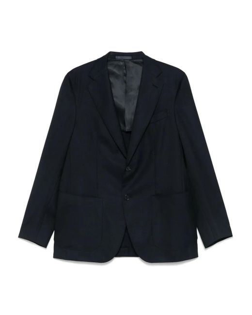 メンズ Caruso Single-breasted Blazer Blue