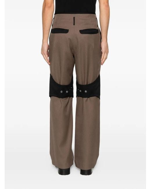 Kiko Kostadinov Gray Orvos Panelled Trousers for men