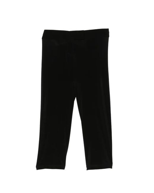 Magda Butrym Black Velvet Leggings