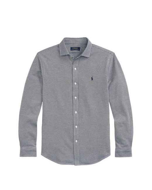 Polo Ralph Lauren Gray Chemise À Manches Longues for men