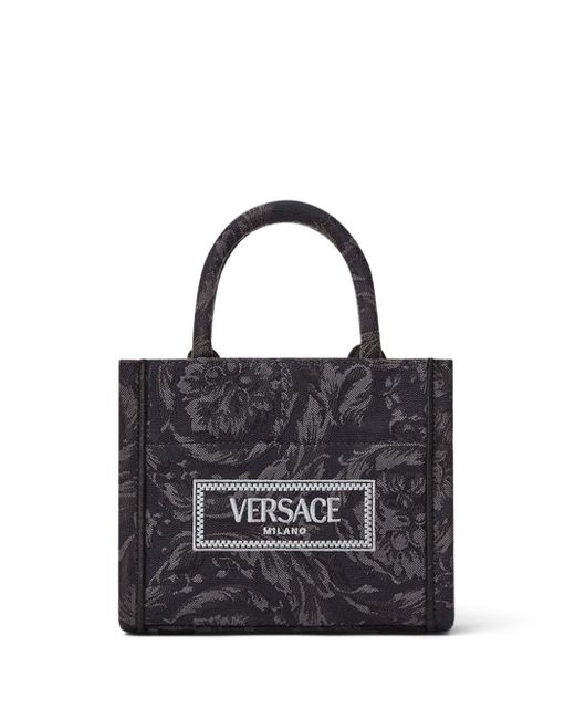 Bolso shopper Barocco Athena Versace de color Black