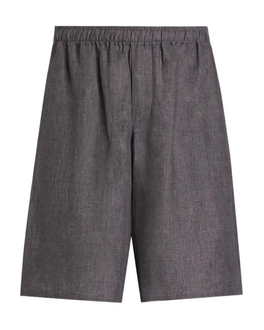 Dolce & Gabbana Bermudas Aus Leinen in Gray für Herren