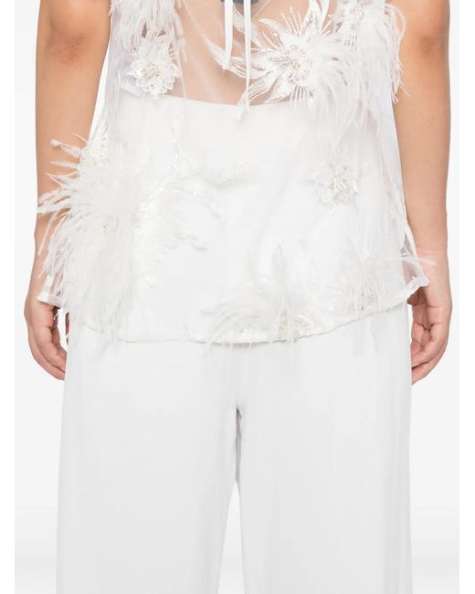 Macgraw White Birdy Top