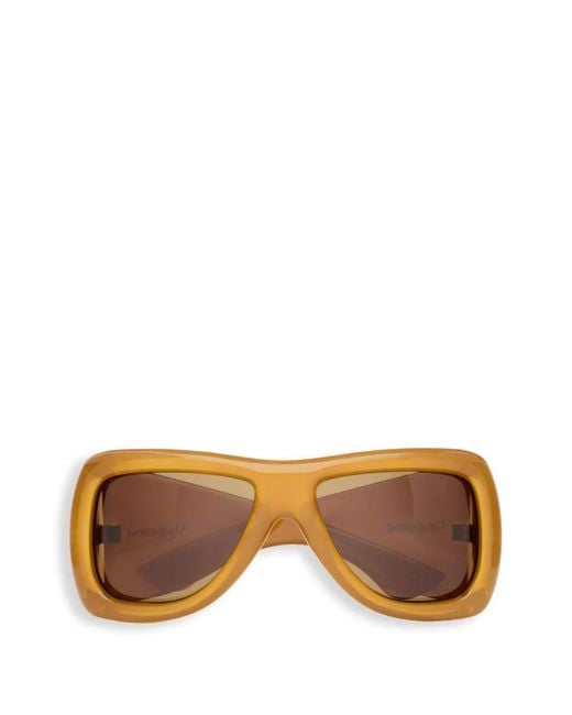 Saint Laurent Yellow Sl 902 Rectangle-Frame Sunglasses
