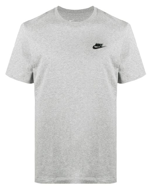Nike Gray Swoosh Logo T-Shirt for men