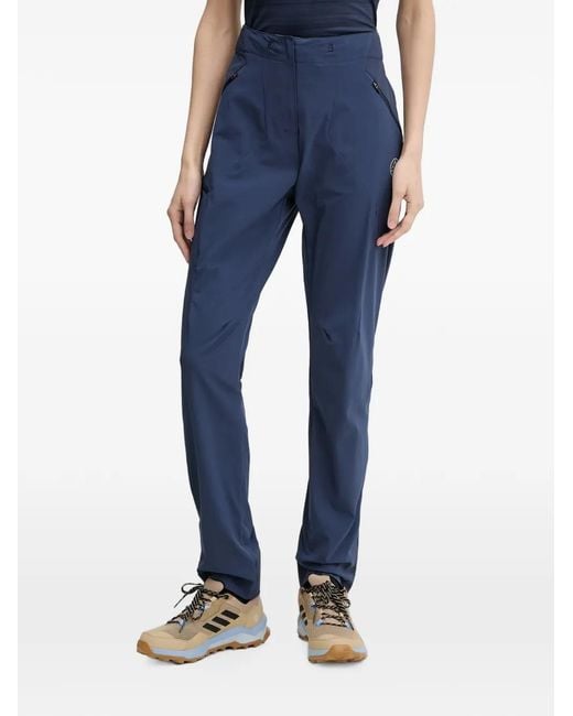 La Sportiva Blue Mantra Logo-Print Zip-Pocket Trousers