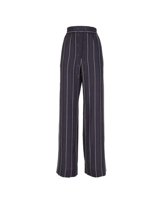 Paul Smith Blue Striped Trousers