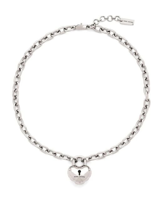 Marc Jacobs White Heart Balloon Pendant Necklace