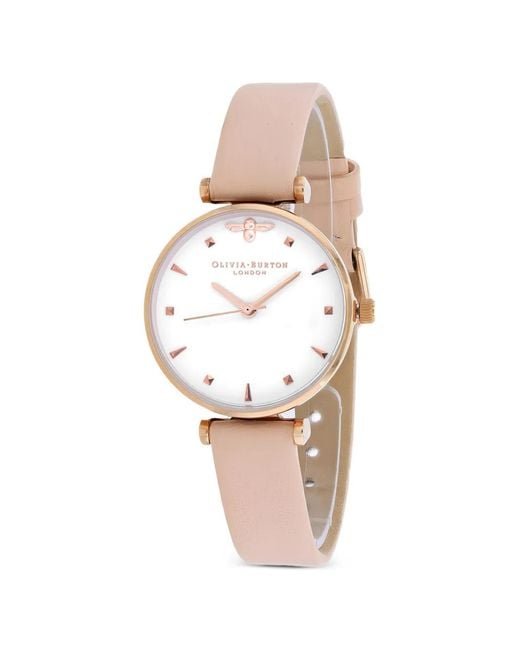 Olivia Burton White 3D Bee 30Mm Watch