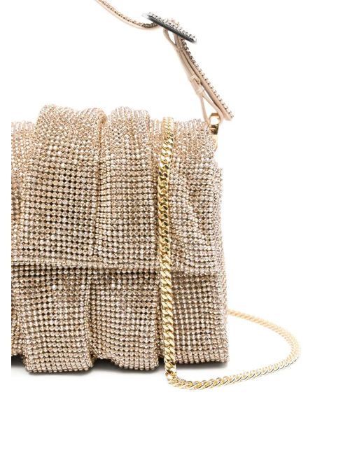 Benedetta Bruzziches Natural Mini Sac Froncé À Ornements
