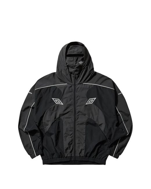 Umbro Black Guarding Masked Track Jacket for men