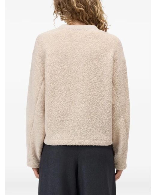 Closed Natural Fleece-Texture Sweater