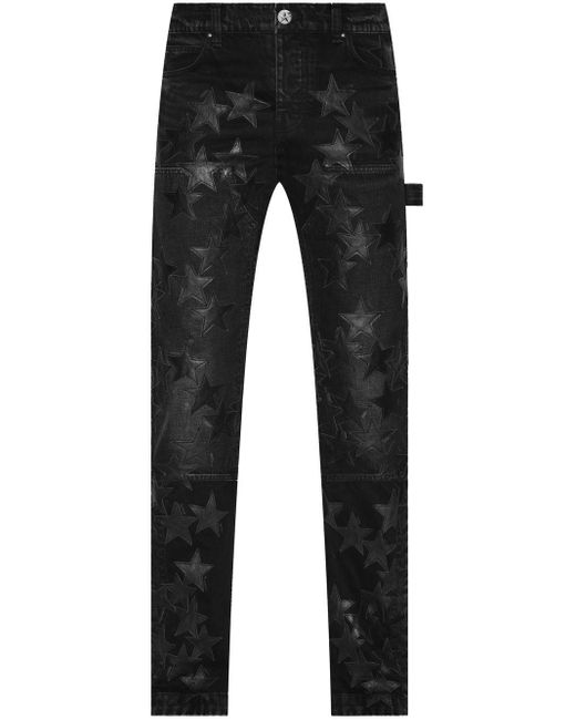 Amiri Chemist Carpenter Star-patch Jeans in Black for Men | Lyst