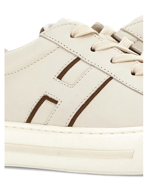 Hogan White H691 H Stripe Sneakers for men