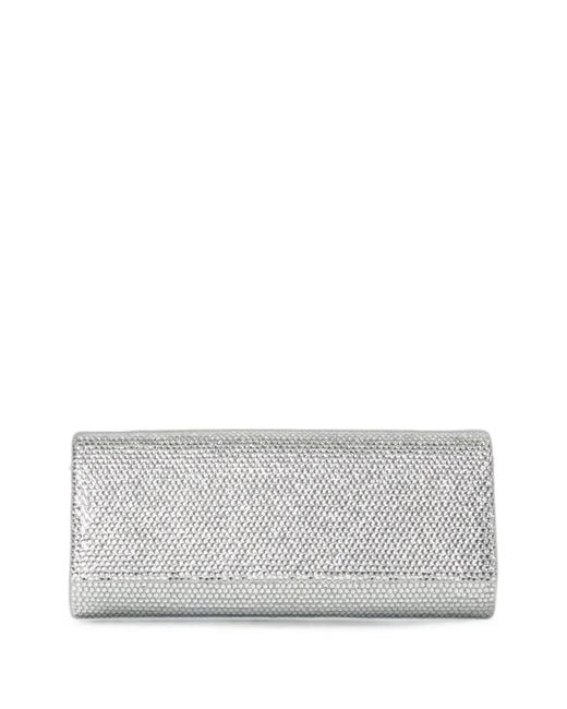 Twentyfourhaitch Gray French75 Crystal-Embellished Clutch Bag