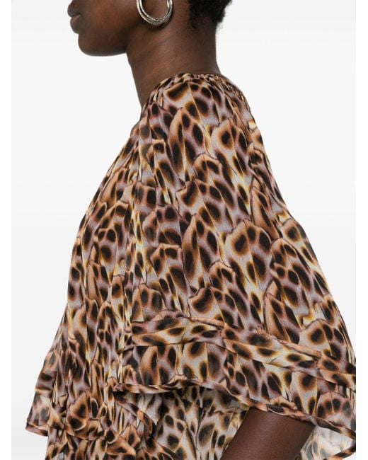 Blusa Roxini con estampado abstracto Isabel Marant de color Brown
