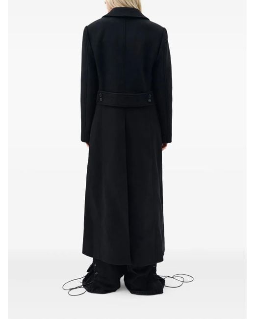 Ann Demeulemeester Melton ウールコート Black