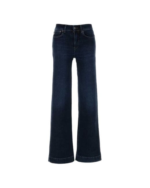 Lois Blue Lorna Logo-Patch Jeans