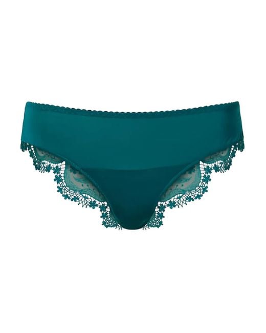 Twinset Green Lace-Trimmed Briefs